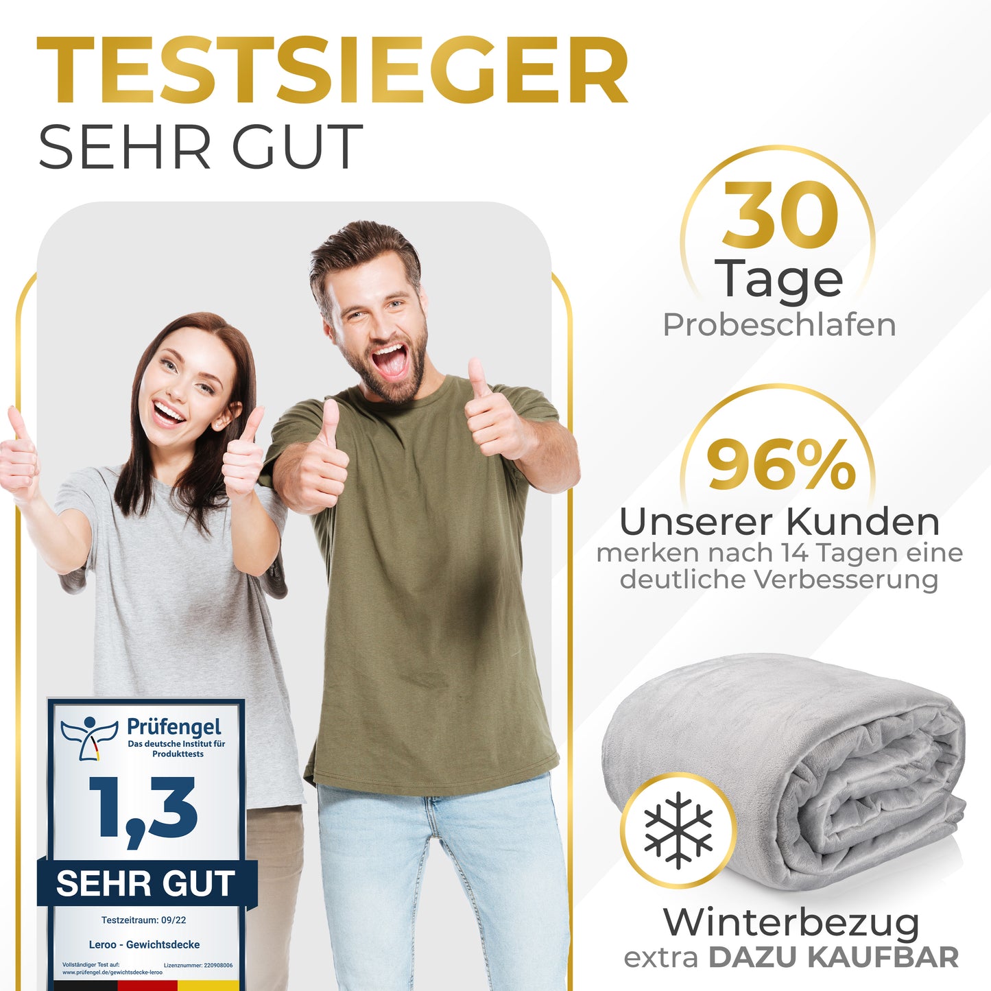 Leroo® Gewichtsdecken